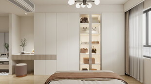 现代简约风卧室室内场景