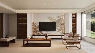 现代简约风客厅室内设计