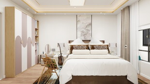 现代简约风格温馨卧室