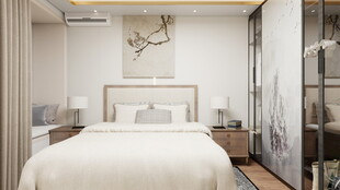 简约现代风格温馨卧室空间