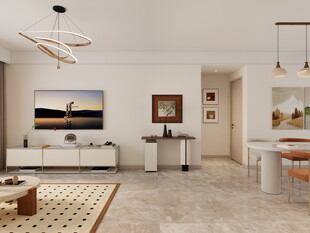 现代简约风客厅室内设计