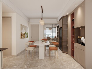 现代简约风餐厅室内设计