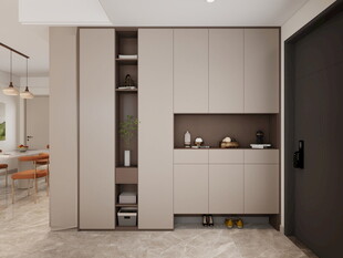 现代简约风格入户鞋柜设计