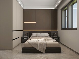 现代简约风卧室室内场景