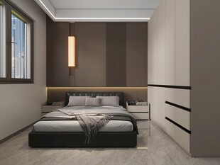 现代简约风卧室室内设计