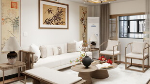 现代中式风格客厅展示