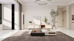 现代简约风客厅室内场景