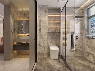 现代简约风豪华卫浴空间