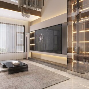 现代简约风豪华客厅空间