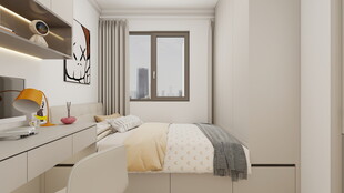 简约现代风格温馨卧室