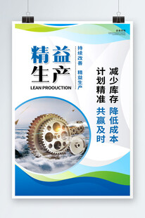 精益生产企业文化海报