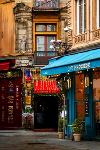 欧洲街头特色小店景观