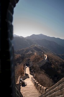 从长城瞭望壮丽山景
