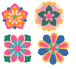 壮锦花纹图