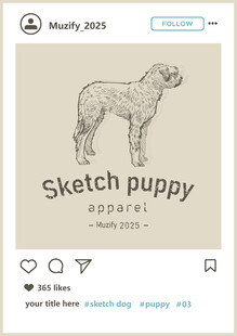 布拉克 杜 波旁犬 手绘稿