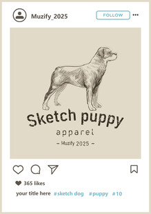 罗得西亚脊背犬 手绘稿