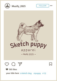 澳大利亚牧牛犬 手绘稿