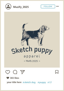 比格犬  手绘稿