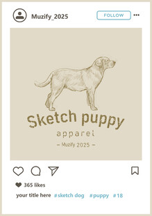 拉布拉多犬 手绘稿