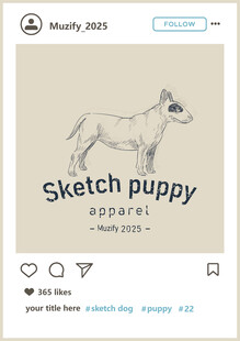 牛头梗犬 手绘稿