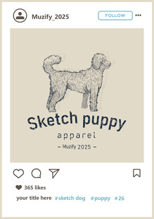 泰迪犬  手绘稿