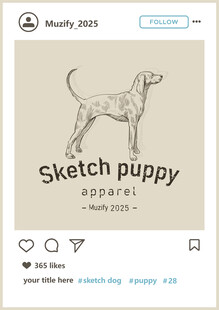 中国细犬 手绘稿