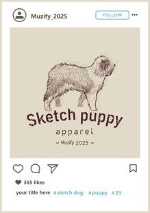 诺福克梗 手绘稿