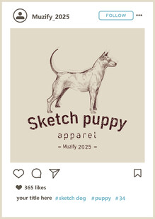 短毛猎狐梗 手绘稿