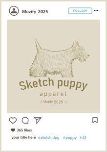 约克夏梗犬  手绘稿