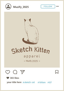 暹罗猫素描画 背影