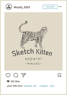 孟加拉豹猫 手绘稿