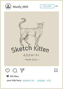 阿比西尼亚猫 手绘稿