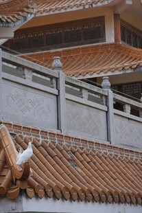 中式古建筑屋顶精美一角