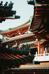 中式古建筑屋顶景观