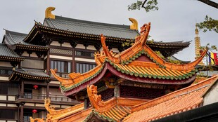 中式古建筑屋顶精美景观
