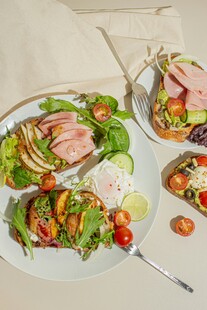 美味多样的西式健康餐食