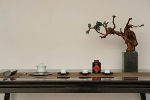 中式禅意茶桌摆件展示