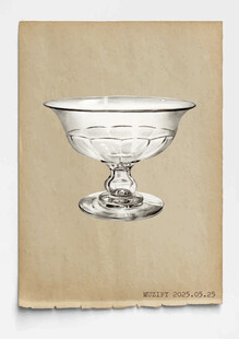 宽沿玻璃酒杯 图稿