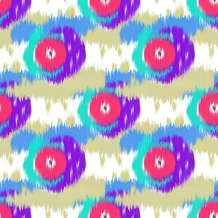 多彩花卉图案背景纹理