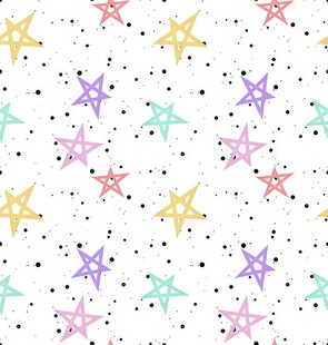多彩星星图案背景