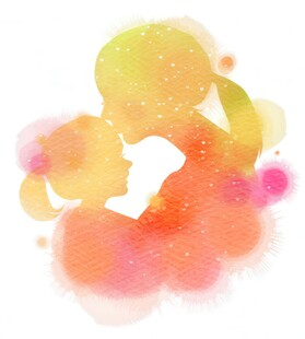 多彩水彩抽象图案