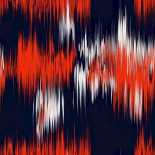 抽象动感红白色块图案