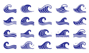 中国风海浪