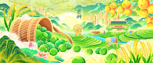 国潮风二十四节气芒种