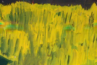 金黄绚烂的抽象田野风景