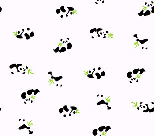 熊猫图案背景图