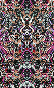 多彩民族风几何图案纹理