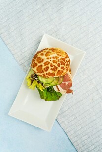 美味火腿生菜汉堡