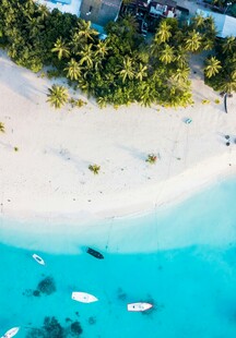 美丽海岛沙滩海景风光