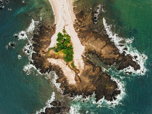 海岛风光俯瞰图